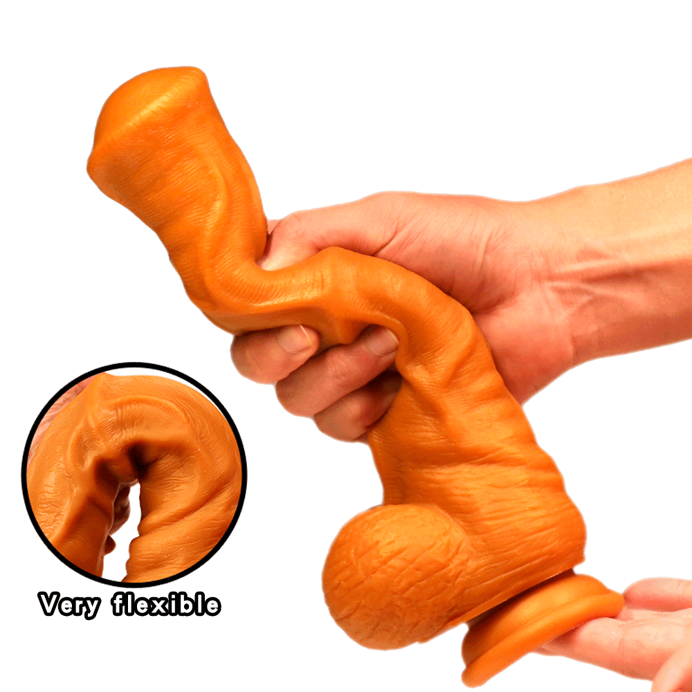 Massive 37cm Flexible Horse Cock Dildo - 4 sizes S to XL