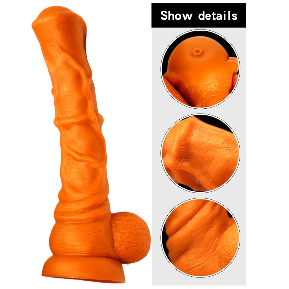 Huge horse dildo 37cm with suction cup in 4 big sizes