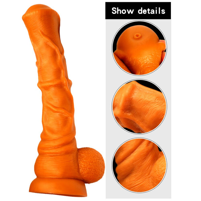 Huge horse dildo 37cm with suction cup in 4 big sizes