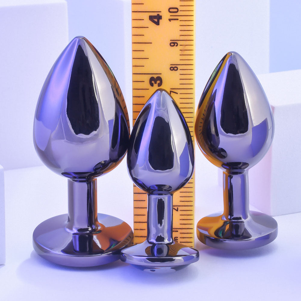 Playboy Pleasure PLEASURE 3 WAYS Metal Butt Plug Set