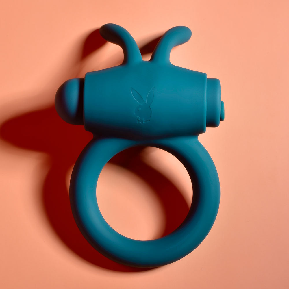 Playboy Pleasure BUNNY BUZZER Couples Vibrating Cock Ring
