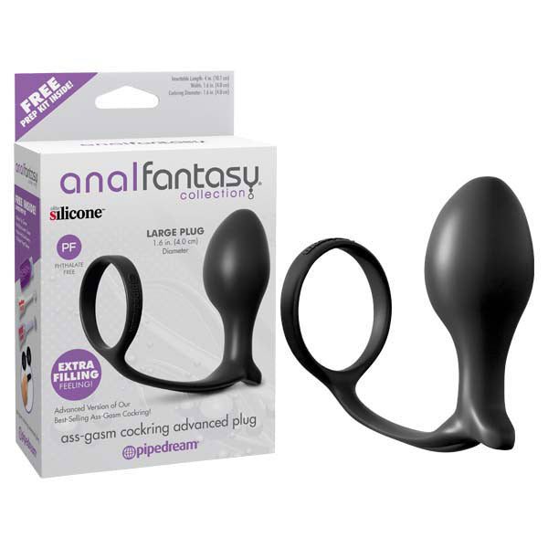 Anal Fantasy Collection Ass-Gasm Cock Ring with Anal Plug