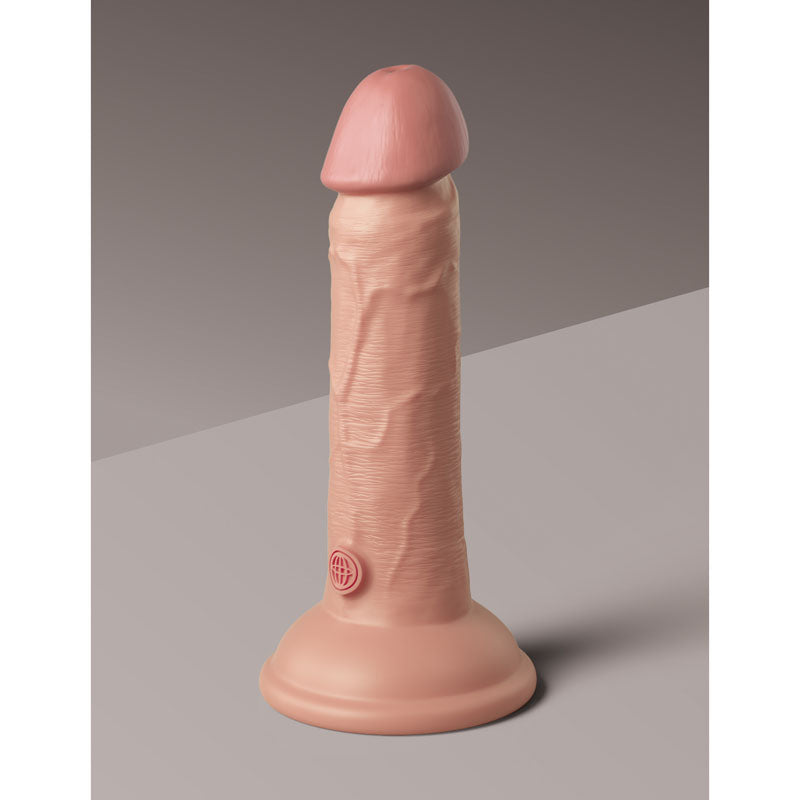 King Cock Elite 6'' Dual Density Dildo - Flesh