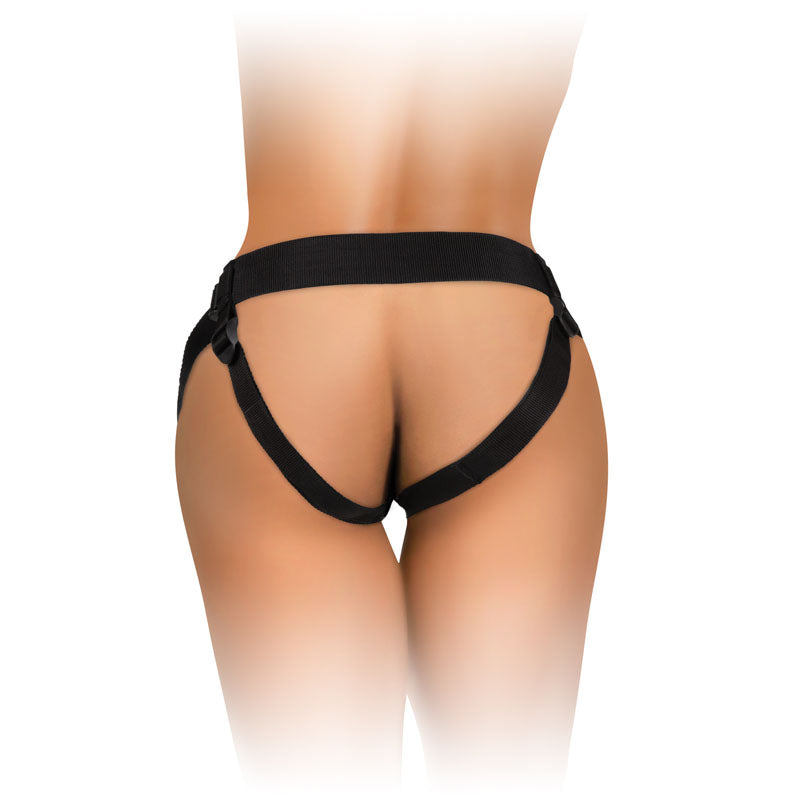 King Cock Elite Comfy Silicone Body Dock Strap-On Harness with Tan 17.8 cm Dong