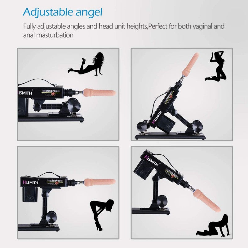 Hismith 3XLR ANAL Sex Machine Package with 5 Dildos