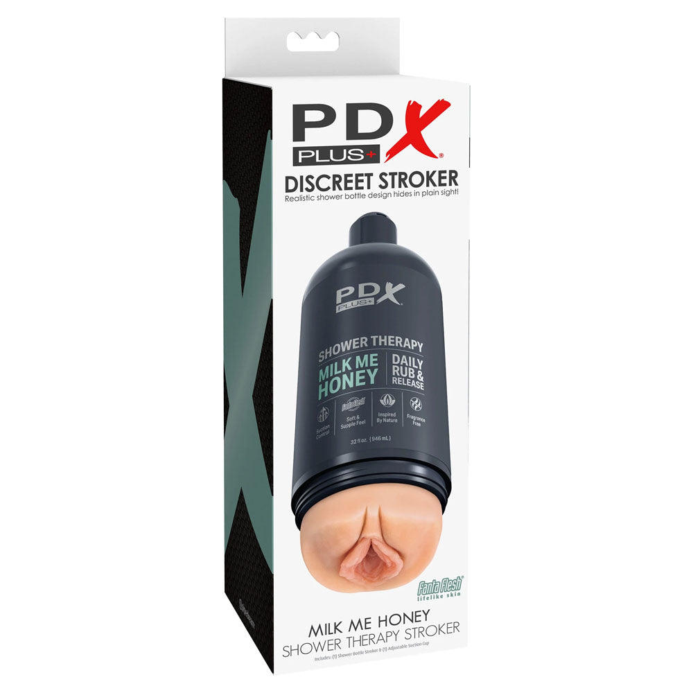 PDX Plus Shower Therapy Milk Me Honey Masturbator - Flesh
