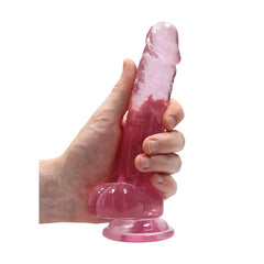 RealRock Realistic Dildo With Balls - 17.5cm Pink