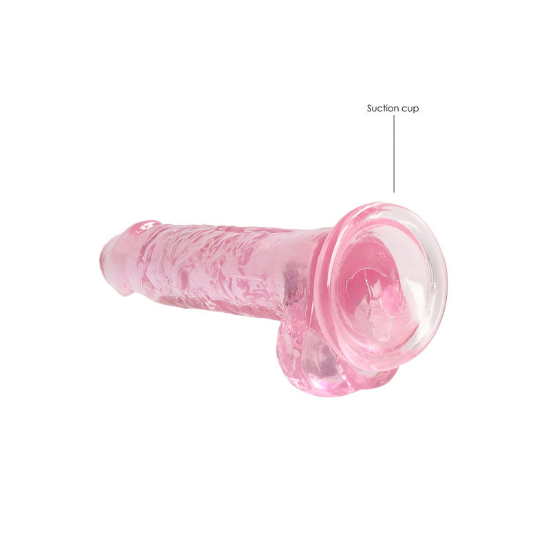 RealRock Realistic Dildo With Balls - 17.5cm Pink