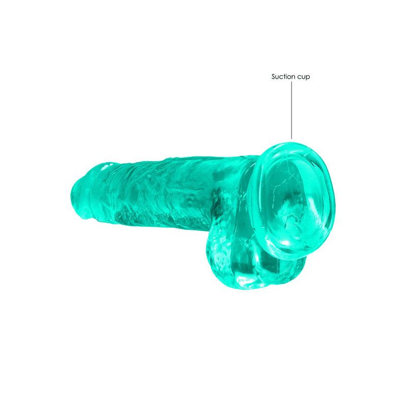 RealRock 8'' Realistic Dildo With Balls - GREEN