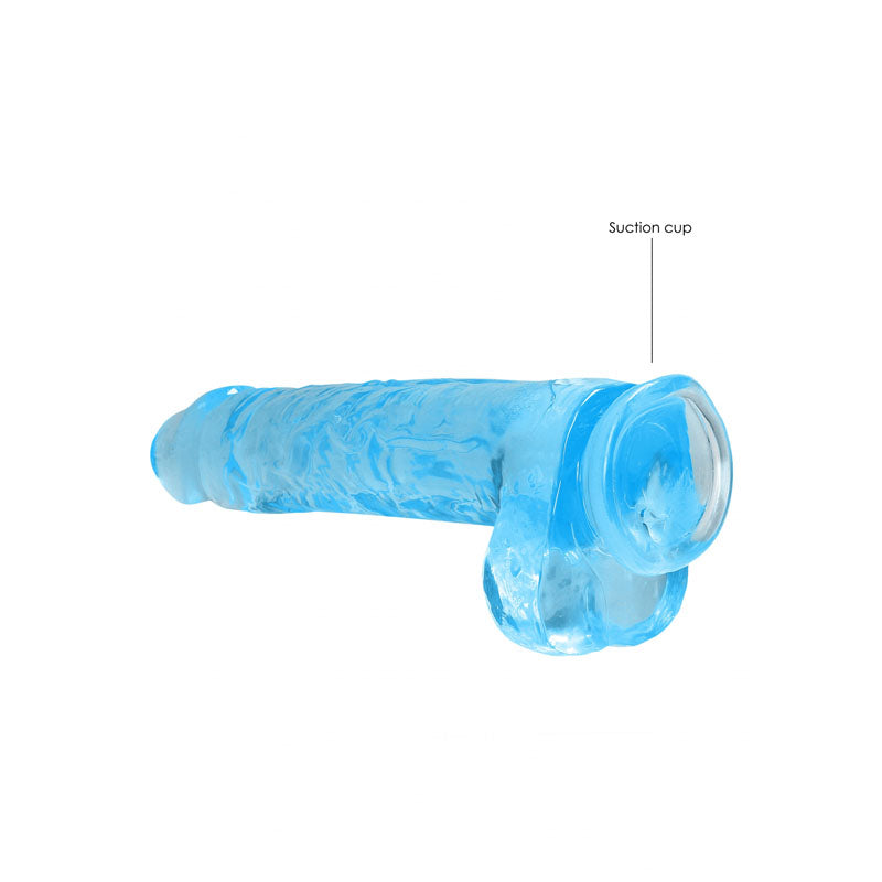 REALROCK Realistic Dildo With Balls 22cm - Blue