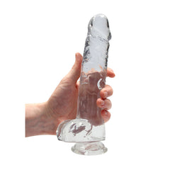 RealRock Realistic Dildo With Balls 22cm - Clear