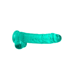 REALROCK Realistic Dildo With Balls 22cm - Green