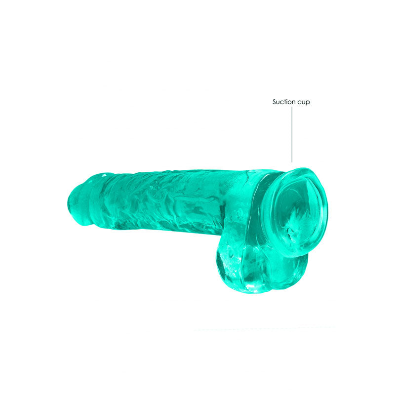 REALROCK Realistic Dildo With Balls 22cm - Green