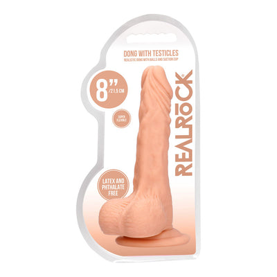 REALROCK 8'' Realistic Dong with Balls - Flesh