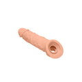 REALROCK 8'' Realistic Penis Extender with Rings - Flesh