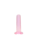 REALROCK Non Realistic Dildo With Suction Cup - 13.5 cm PINK
