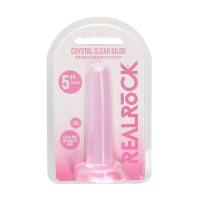 REALROCK Non Realistic Dildo With Suction Cup - 13.5 cm PINK