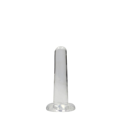 REALROCK Non Realistic Dildo With Suction Cup - 13.5 cm CLEAR