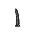 REALROCK Slim Curved Realistic Dildo Dong 15cm - Black