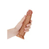 REALROCK Realistic Curved Dildo with Suction Cup - 18 cm Tan