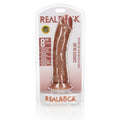 REALROCK Realistic Curved Dildo with Suction Cup - 20 cm Tan