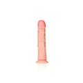 REALROCK Realistic Curved Dildo with Suction Cup - 23 cm Flesh