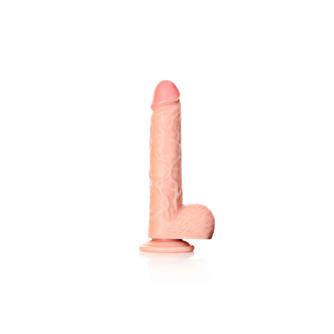 REALROCK Straight Realistic Dildo Dong with Balls 18cm - Flesh