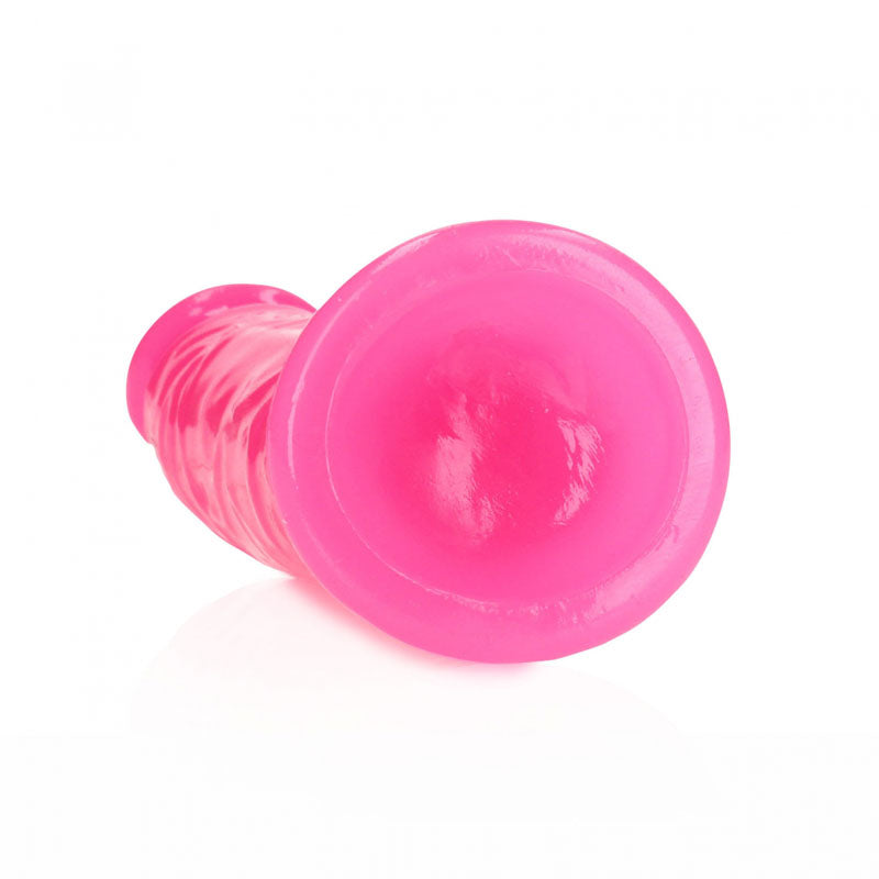 REALROCK 15.5 cm Slim Dong Glow in the Dark - Neon Pink