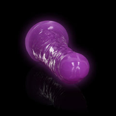 REALROCK 15.5 cm Slim Dong Glow in the Dark - Neon Purple