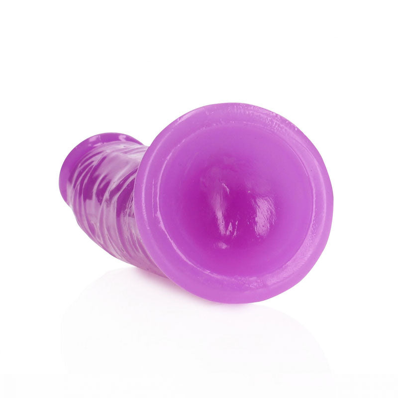 REALROCK 15.5 cm Slim Dong Glow in the Dark - Neon Purple