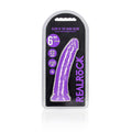 REALROCK 15.5 cm Slim Dong Glow in the Dark - Neon Purple