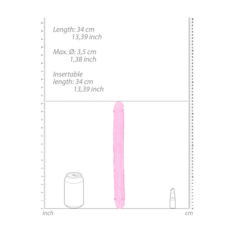 REALROCK 34 cm Double Dong - 34 cm (14'') PINK
