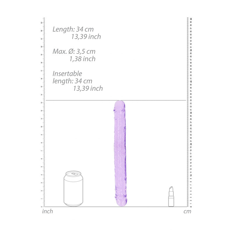 REALROCK 34 cm Double Dong - 34 cm (14'') PURPLE