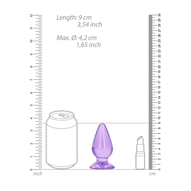 REALROCK 9 cm Anal Plug - Butt Plug PURPLE