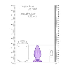 REALROCK 9 cm Anal Plug - Butt Plug PURPLE