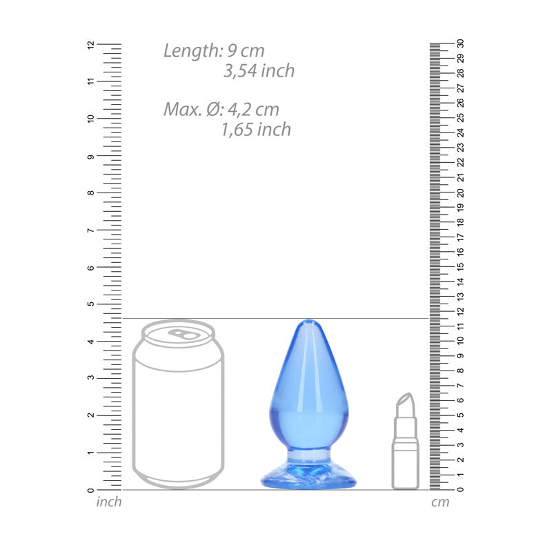 REALROCK 11.5 cm Anal Plug - Butt Plug BLUE