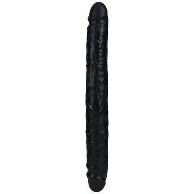 REALROCK 30cm Slim Double Dildo - Black