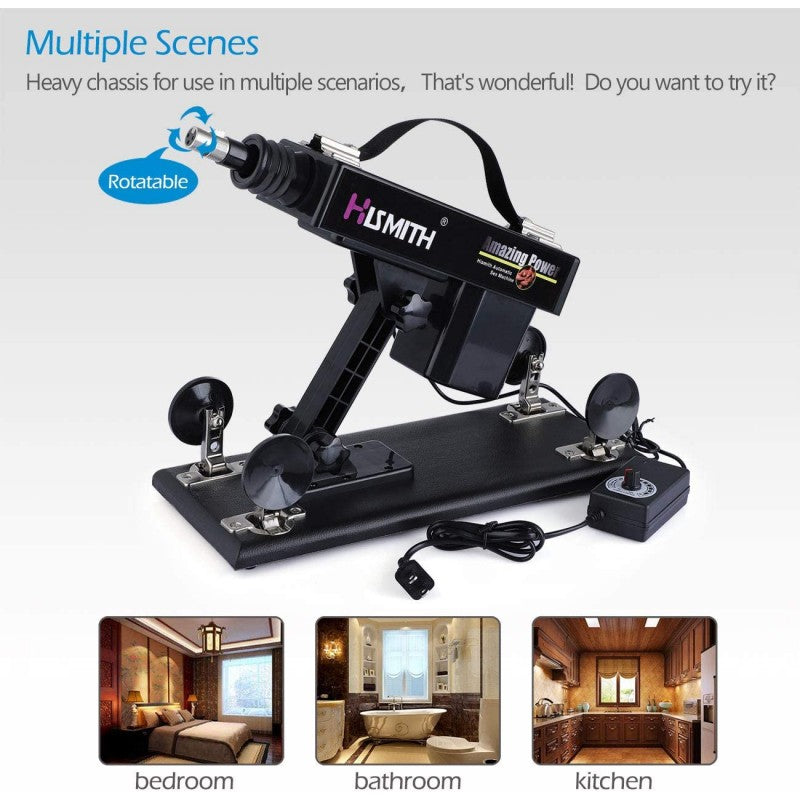 Hismith 3XLR ANAL Sex Machine Package with 5 Dildos