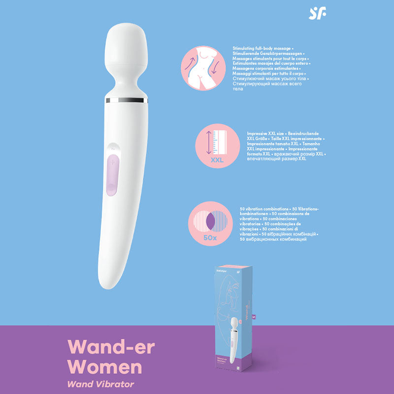 Satisfyer Wand-er  Woman White