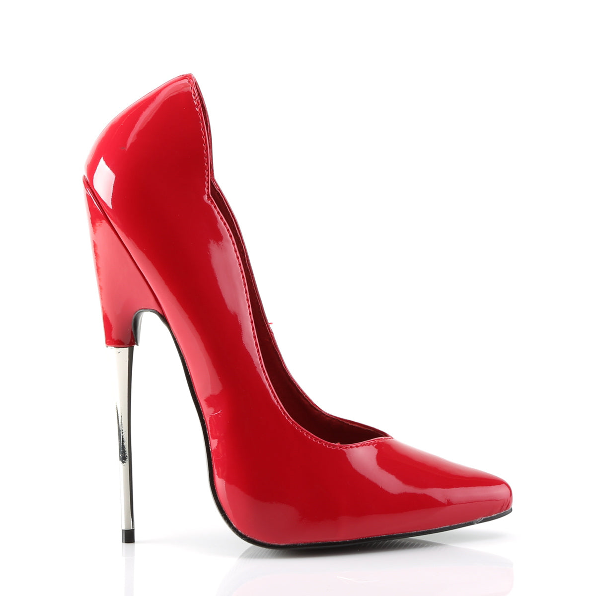Scream high heel Pump with 6 inch heel - Red Patent