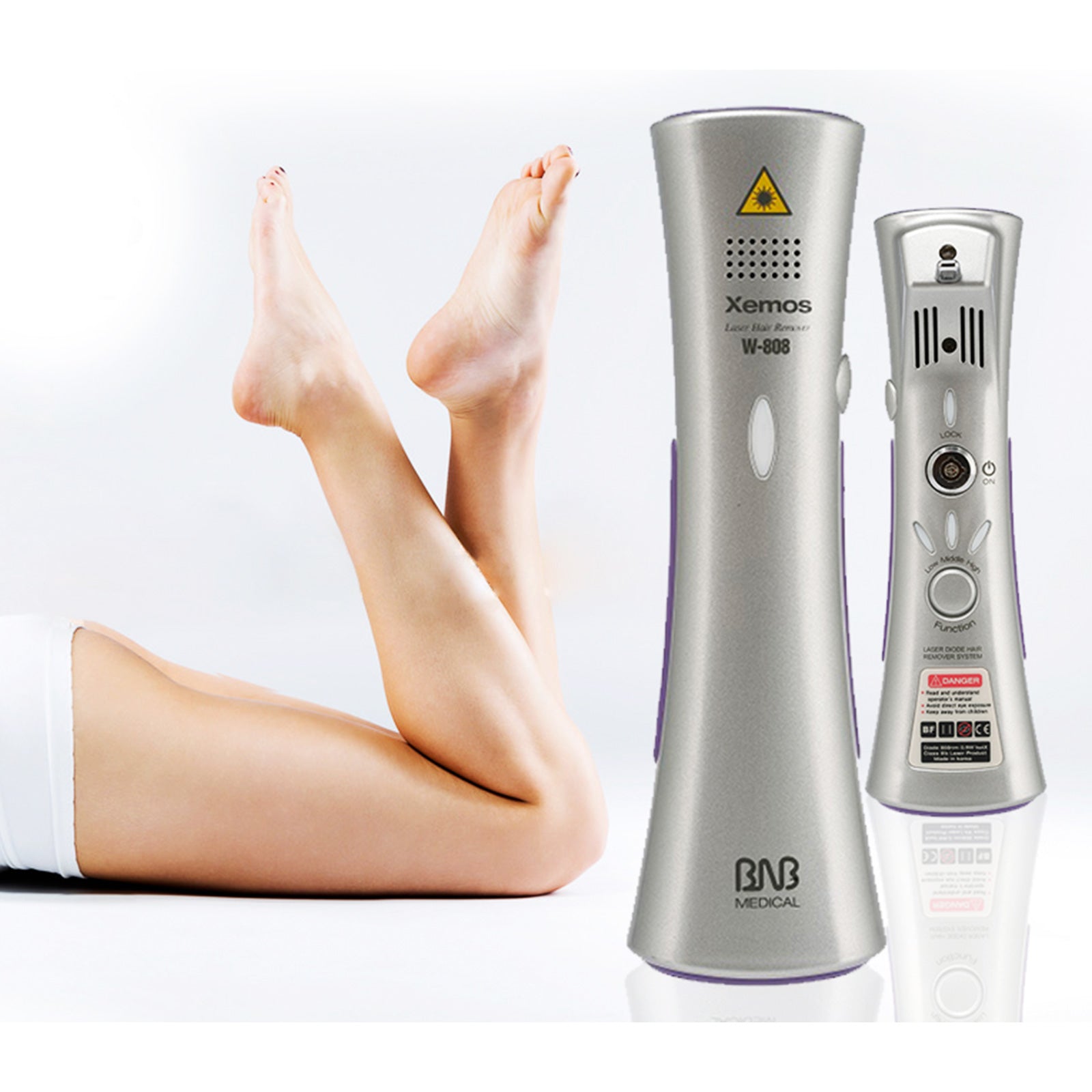 Silhouette Portable Laser Hair Remover Permanent Epliation System for Body & Face