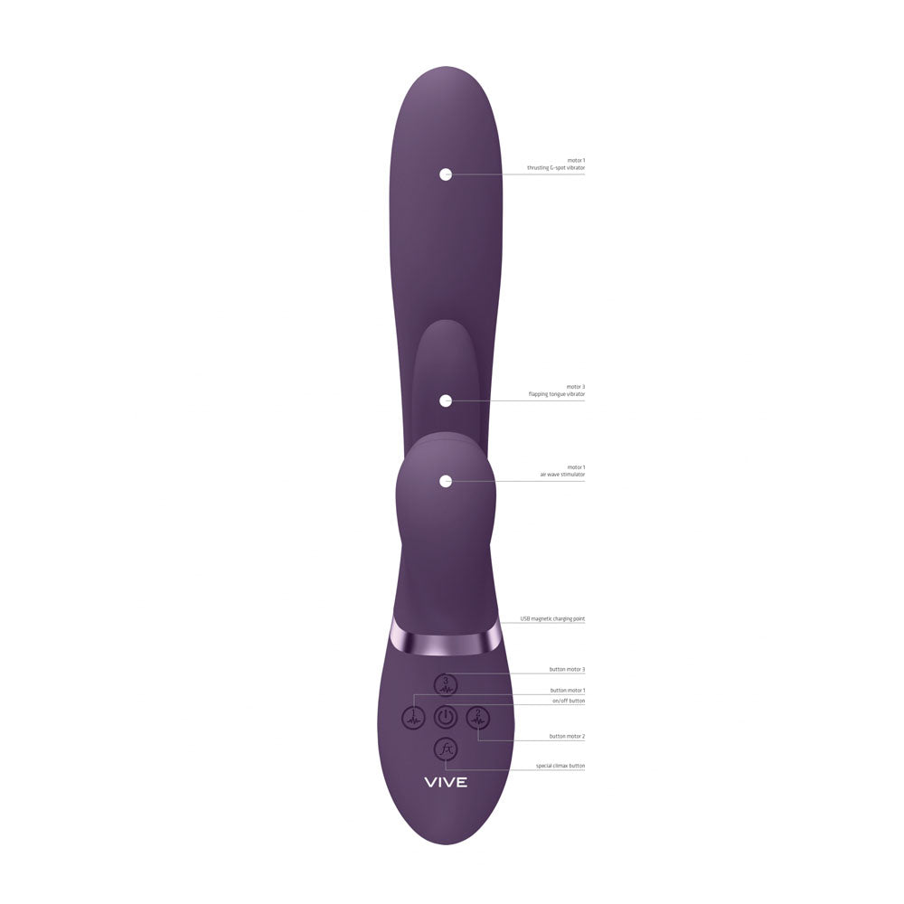 VIVE Ena Rabbit Vibrator - Purple