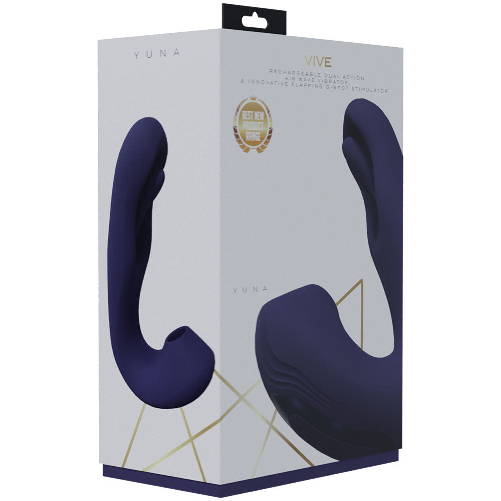 VIVE Yuna G-Spot & Clit Sucking Vibrator - Purple