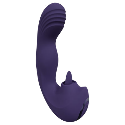 VIVE Yumi G-Spot Vibrator with Tongue - Purple