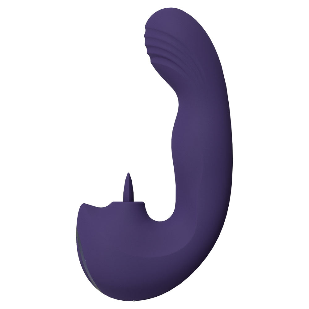 VIVE Yumi G-Spot Vibrator with Tongue - Purple