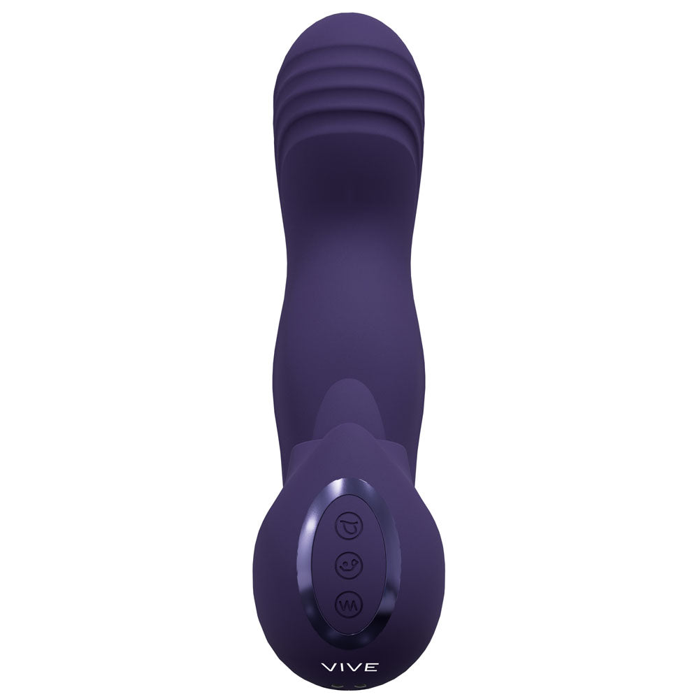 VIVE Yumi G-Spot Vibrator with Tongue - Purple