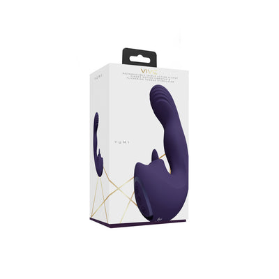 VIVE Yumi G-Spot Vibrator with Tongue - Purple