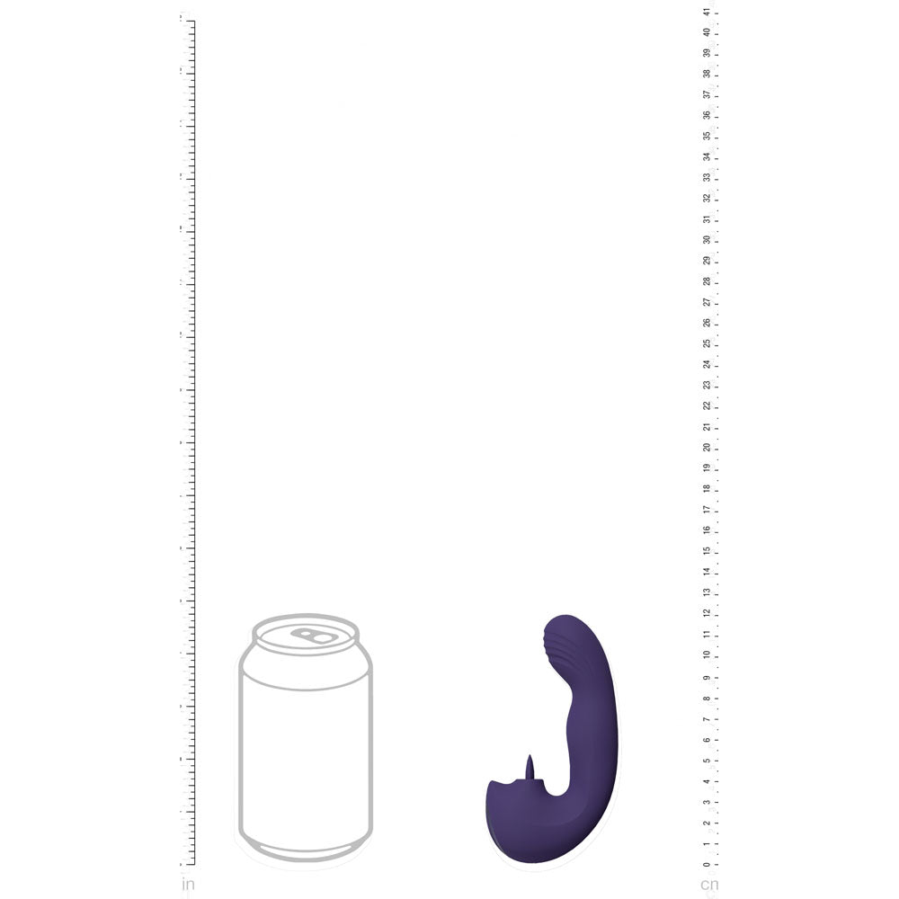 VIVE Yumi G-Spot Vibrator with Tongue - Purple