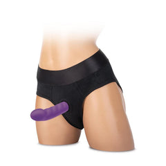 WhipSmart 6'' Ripple Rechargeable & Remote Controlled Vibrating Dildo - Purple