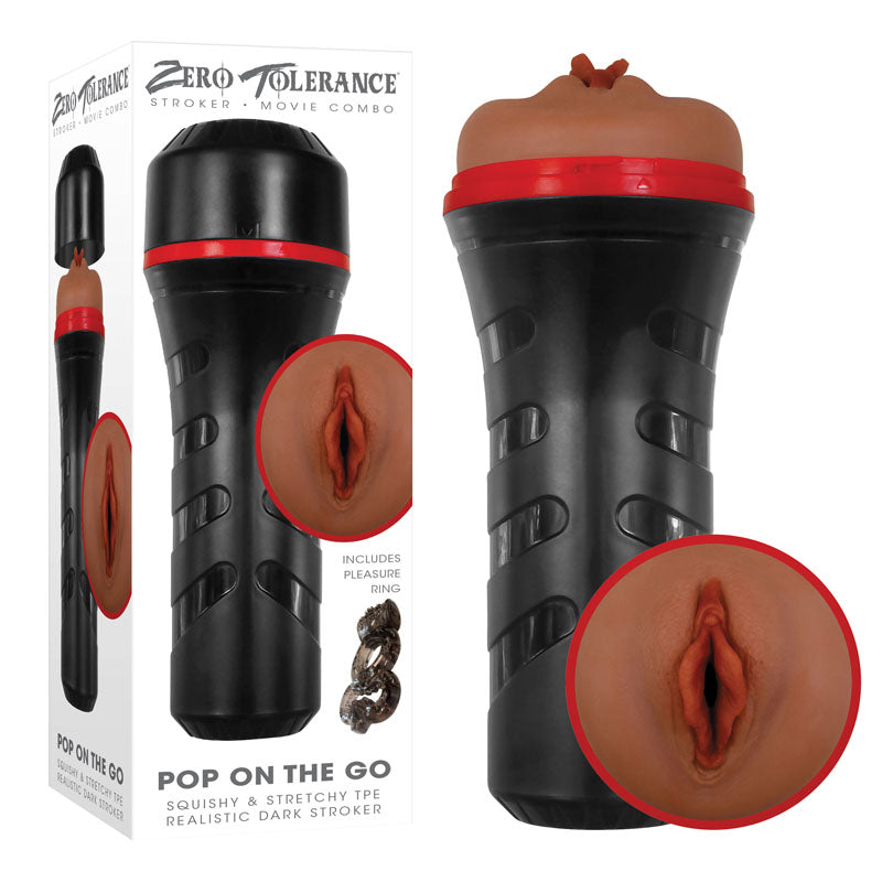 Zero Tolerance POP ON THE GO - Dark Vagina Masturbator